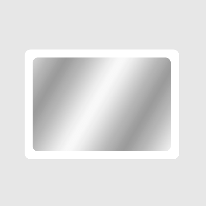 Rounded corners, narrow frame